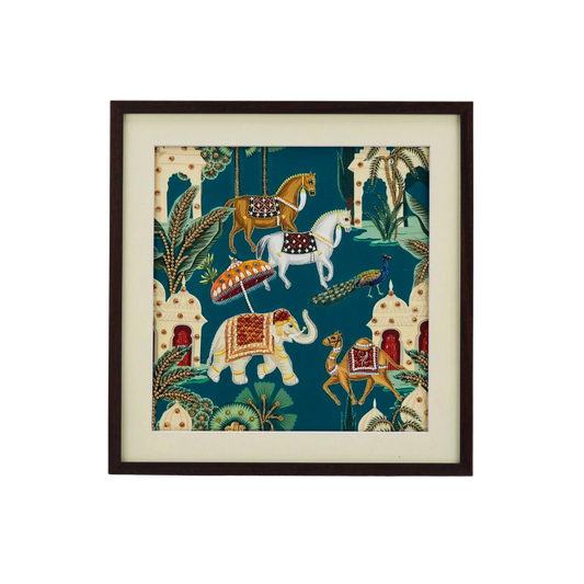 Maharaja's Procession Embroidery Frame
