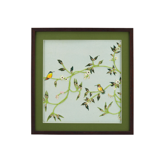 Japandi Style Songbirds Wall Hanging