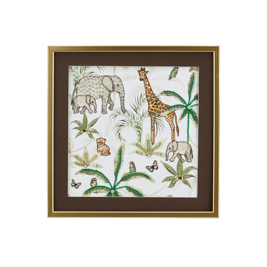 African Savanna Beaded Portrait